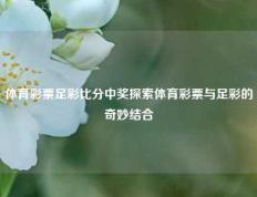 体育彩票足彩比分中奖探索体育彩票与足彩的奇妙结合