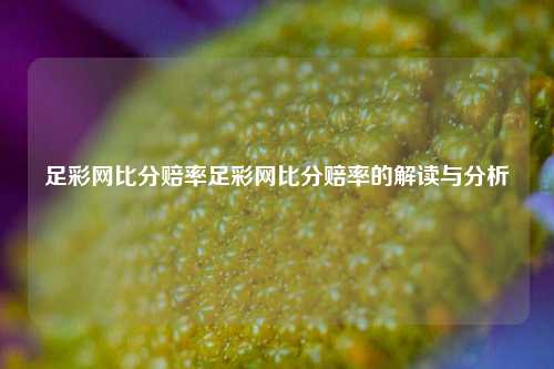 足彩网比分赔率足彩网比分赔率的解读与分析