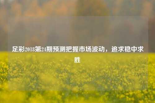 足彩2018第24期预测把握市场波动，追求稳中求胜